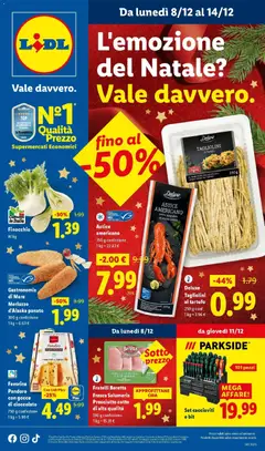 Anteprima dell'opuscolo L'emozione del Natale vale davvero dal negozio Lidl valido da 04/12/2025