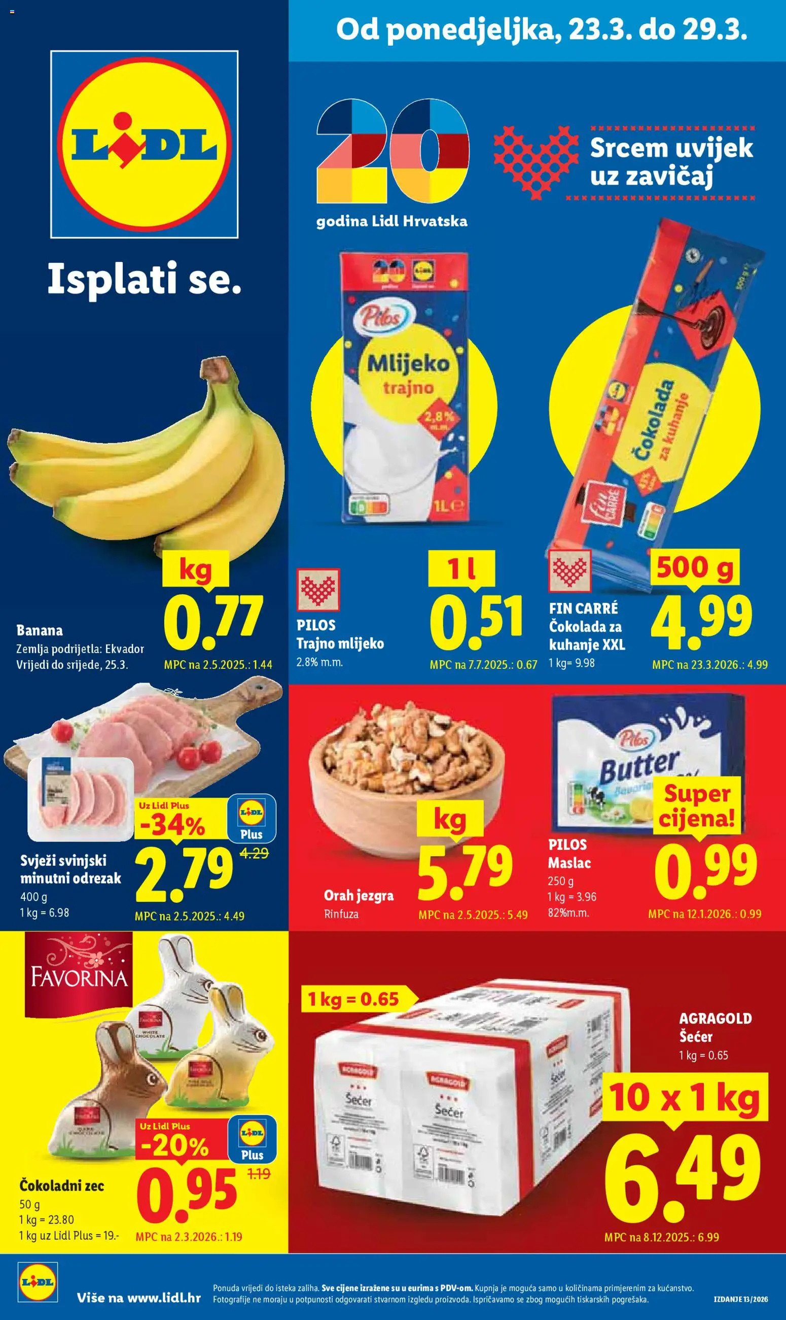 Pregled letka Lidl Katalog trgovine Lidl vrijedi od 23.03.2026