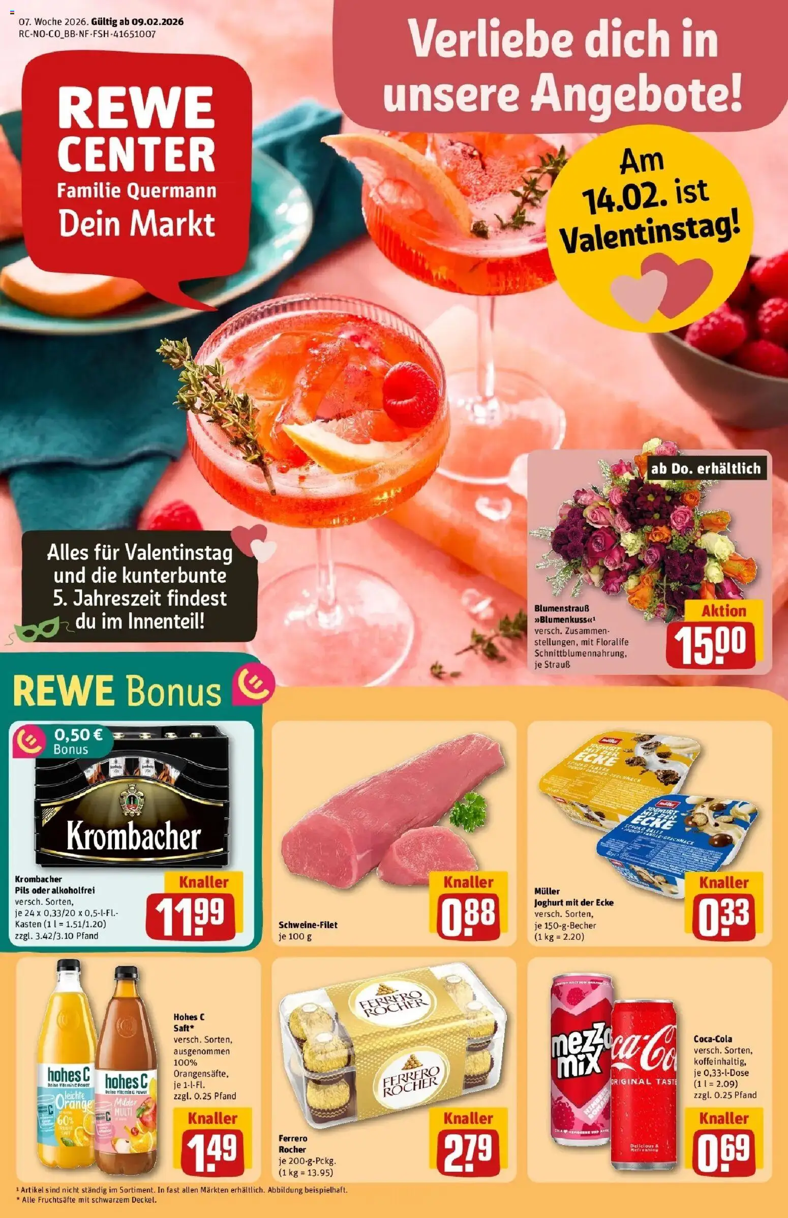 Vorschau von dem Prospekt des Geschäftes Rewe, gültig ab dem 09.02.2026