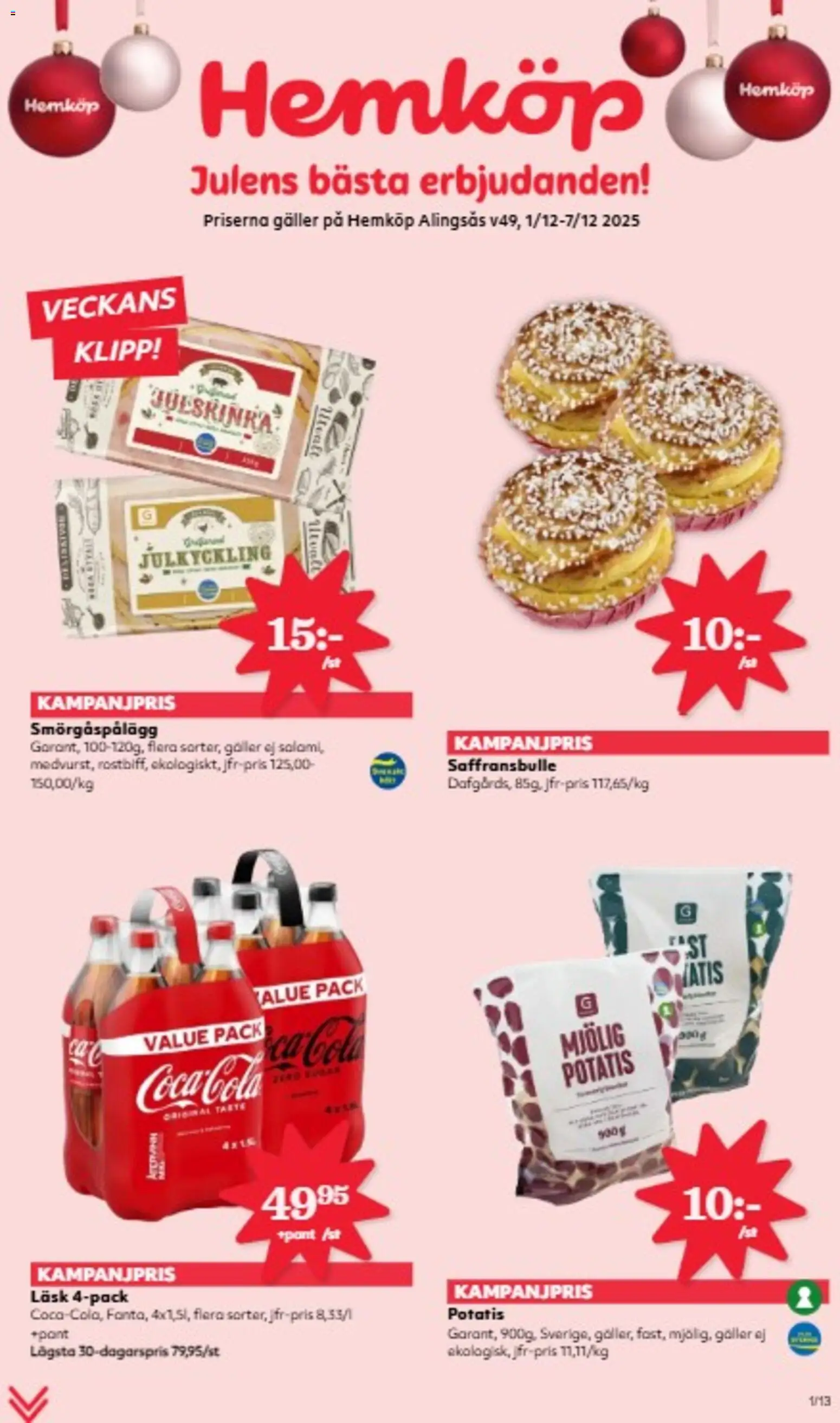 Förhandsgranska reklamblad Aktuella reklamblad Hemköp från butik Hemköp gäller från 01/12/2025