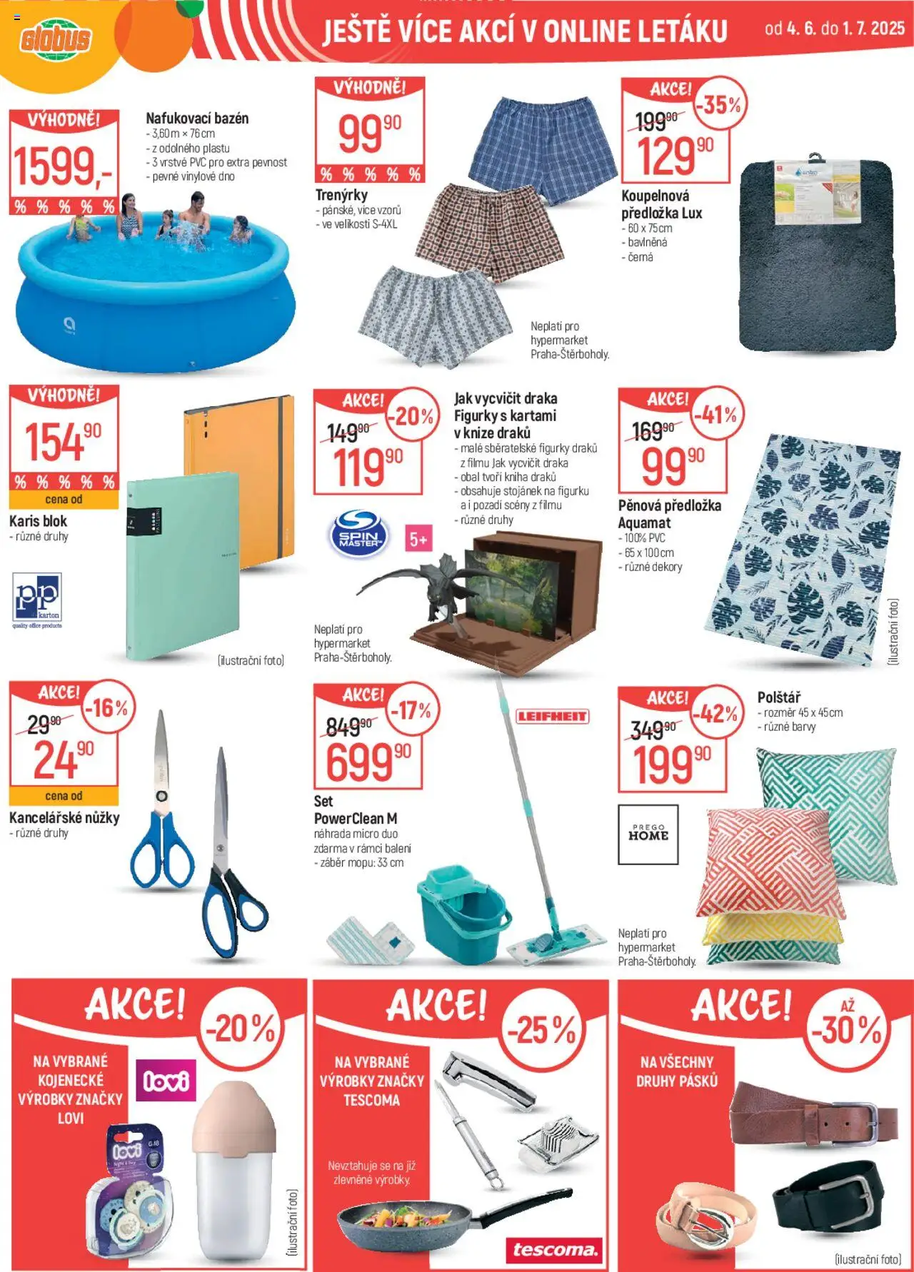  Globus leták od 11.06.2025 >> Akční nabídka "Leták" - strana 53 - Globus, Notebook, Mop, Leifheit, Polštář, Trenýrky, Figurky, Nafukovací bazén