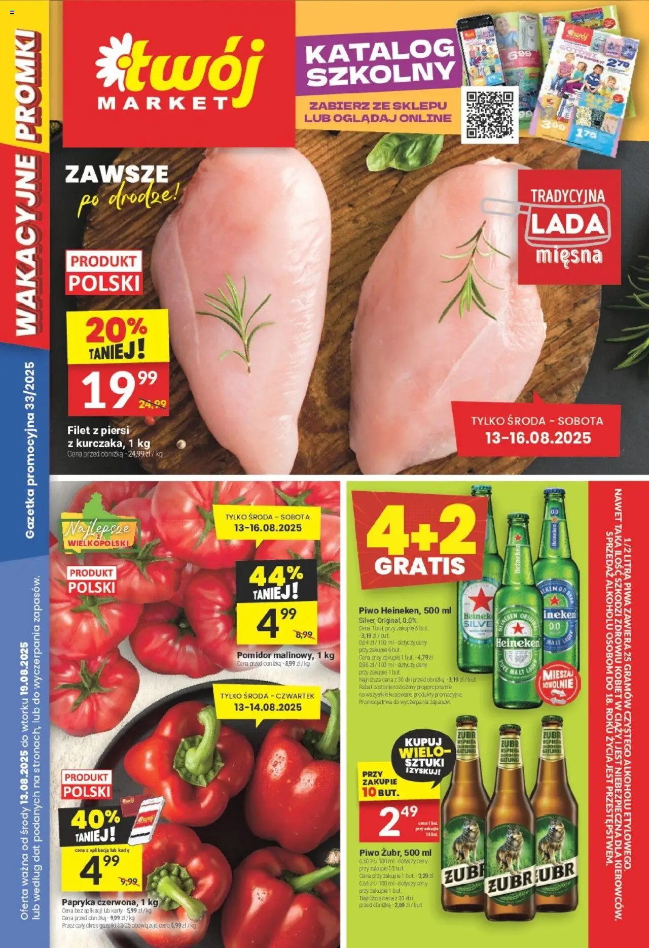Twój Market Gazetka od 13.08.2025 - Nowa Gazetka - Numer strony 1