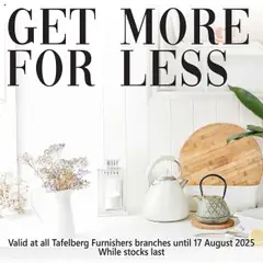 Preview of Tafelberg Furnishers flyer valid from 08/08/2025