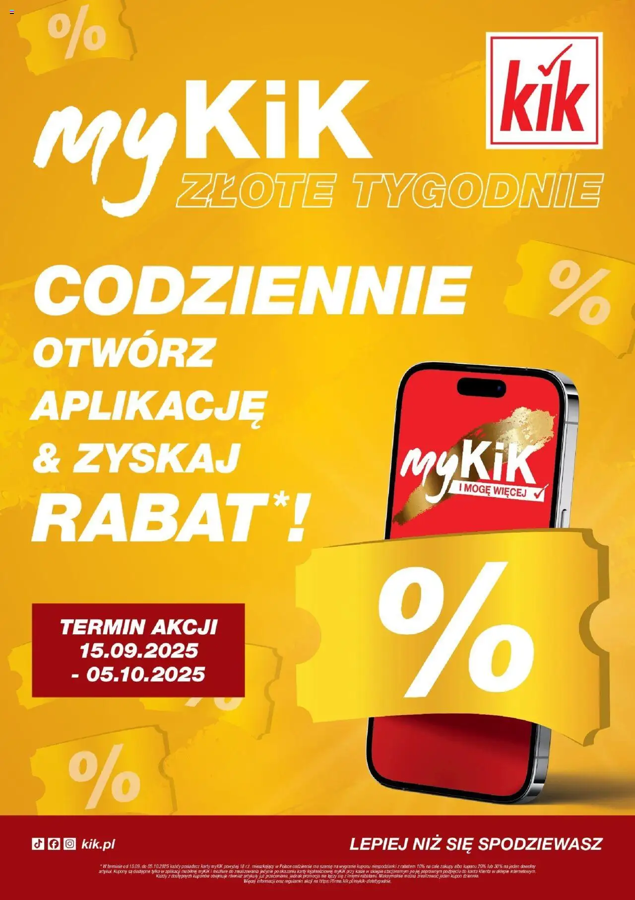Kik gazetka online 15.09.2025 - Aktualna gazetka promocyjna - Numer strony 1