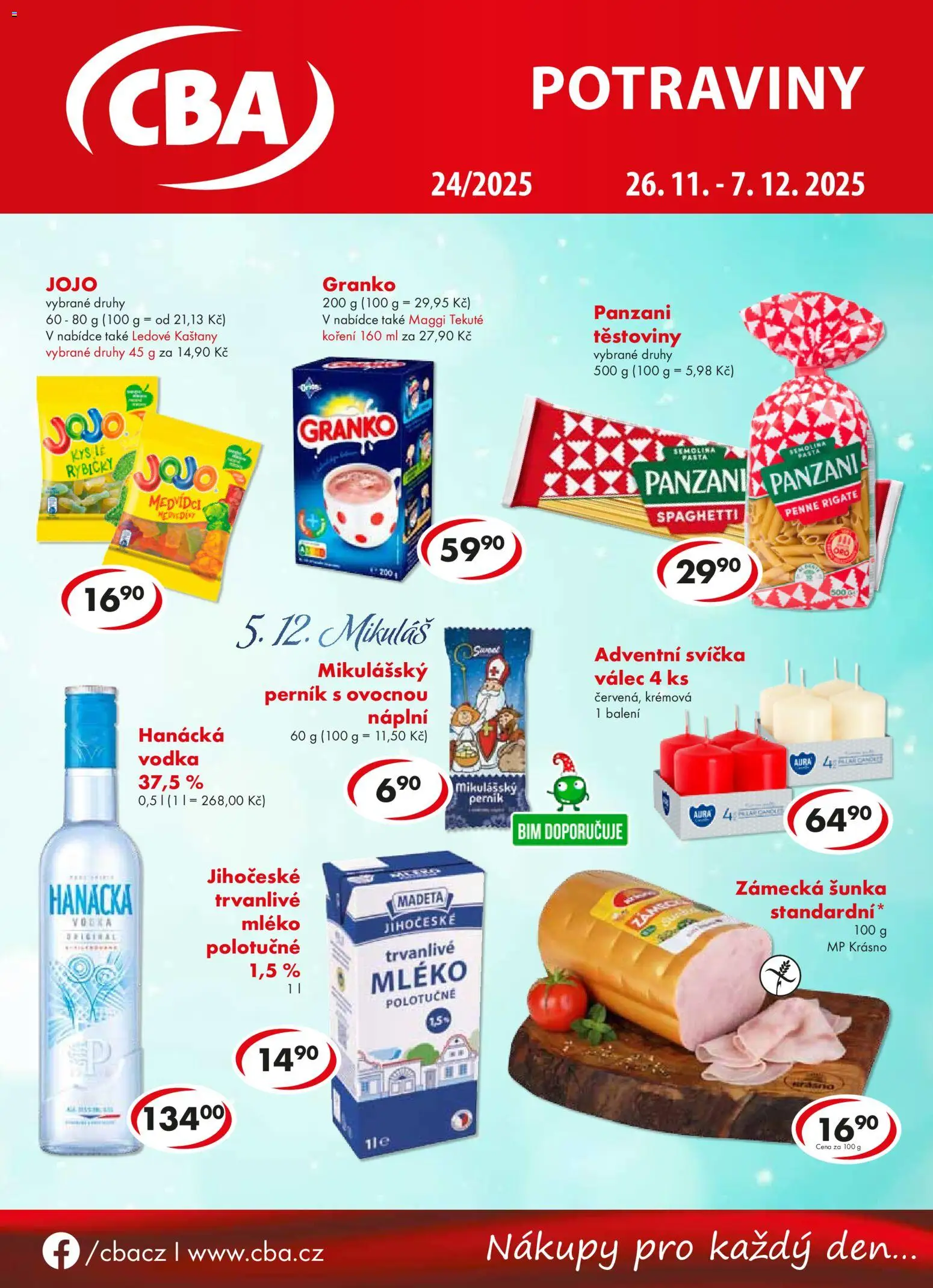 Náhled nabídky: CBA Leták platný od 26.11.2025