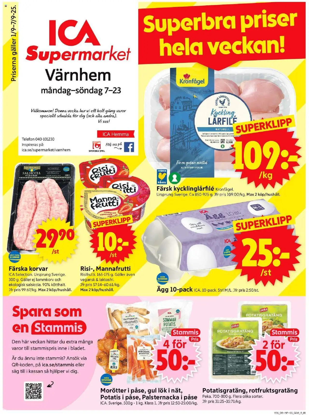 Malmö är giltig 01/09 2025 > Veckans Erbjudanden gäller från 01/09/2025 till 07/09/2025 sidnummer 1