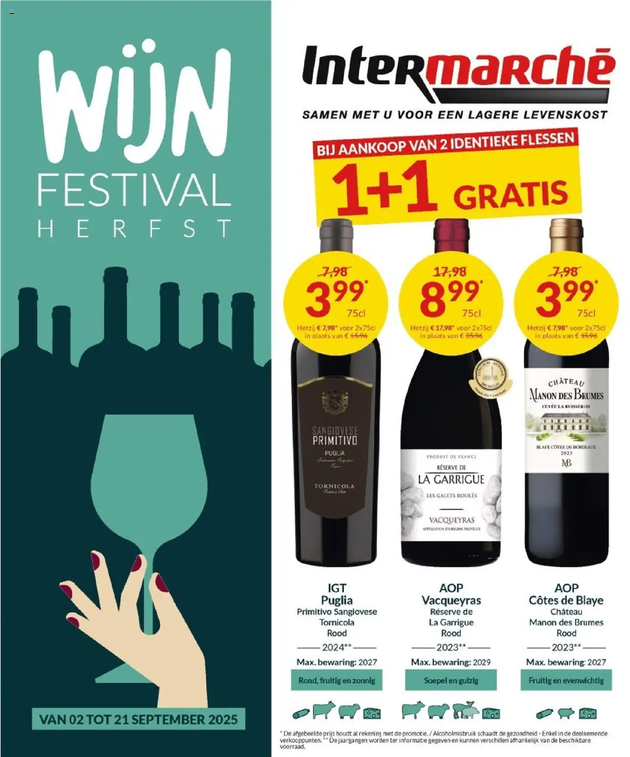 Intermarché shop Folder Wijn geldig vanaf 02/09/2025 - Paginanummer 1