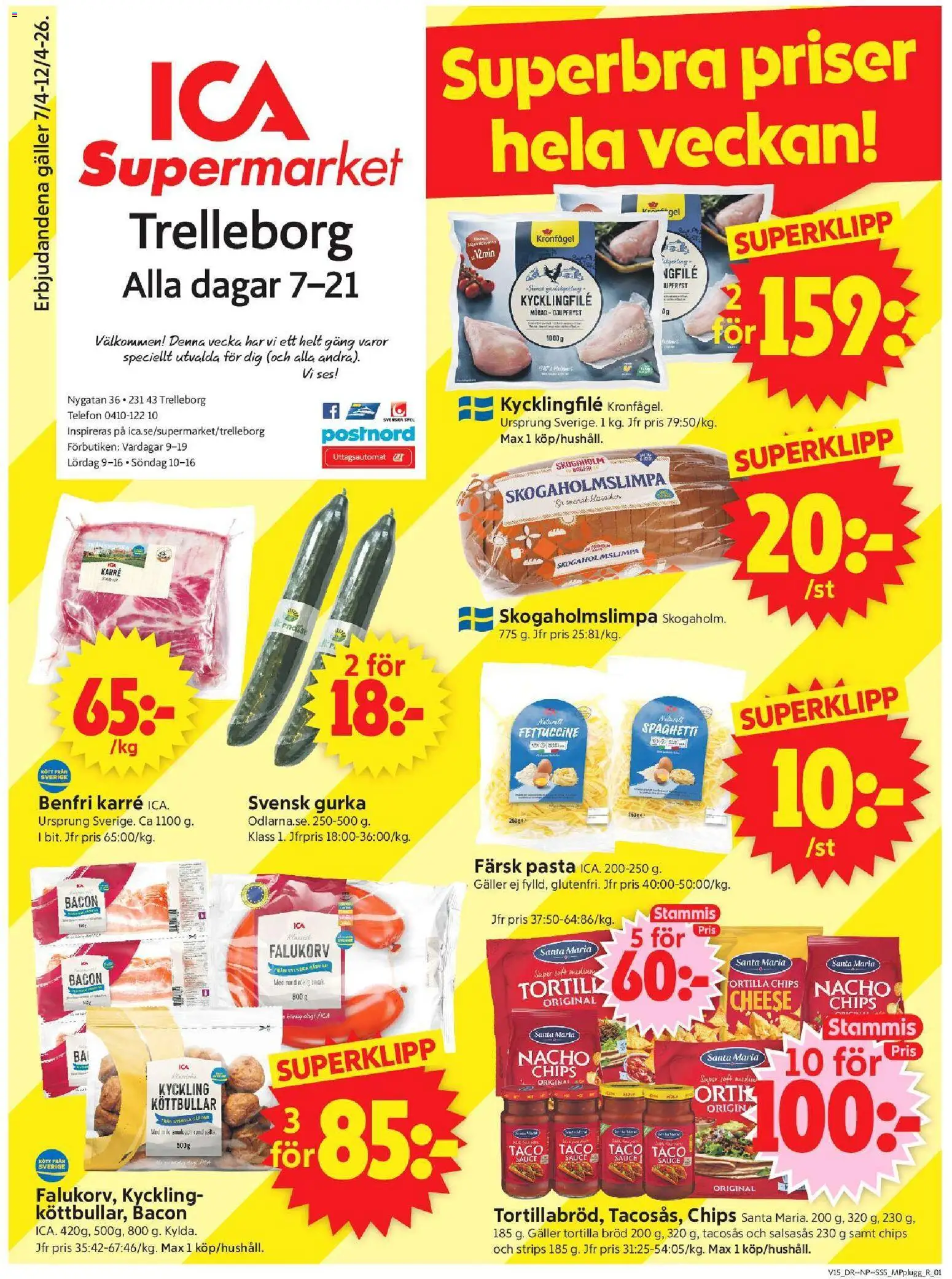Förhandsgranska reklamblad Trelleborg från butik ICA Supermarket gäller från 06/04/2026