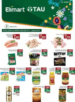 Elimart - TAU parduotuvės leidinio Elimart - TAU leidinys galiojančio nuo 2026.04.07 peržiūra
