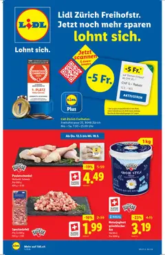 Vorschau des Merkblatts Lidl Aktionen Neueröffnung Zürich vom Shop Lidl gültig von 12.03.2026 bis 18.03.2026