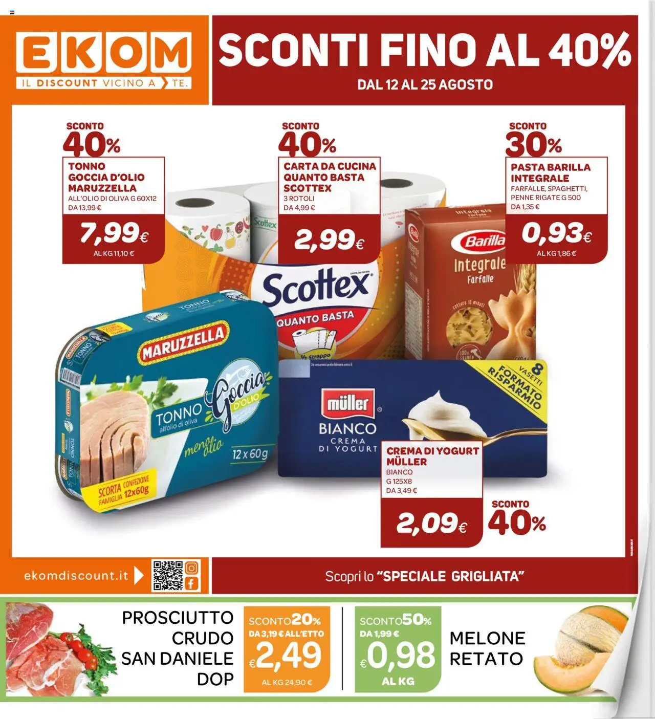 Volantino Ekom valido da 12/08/2025 numero di pagina 1