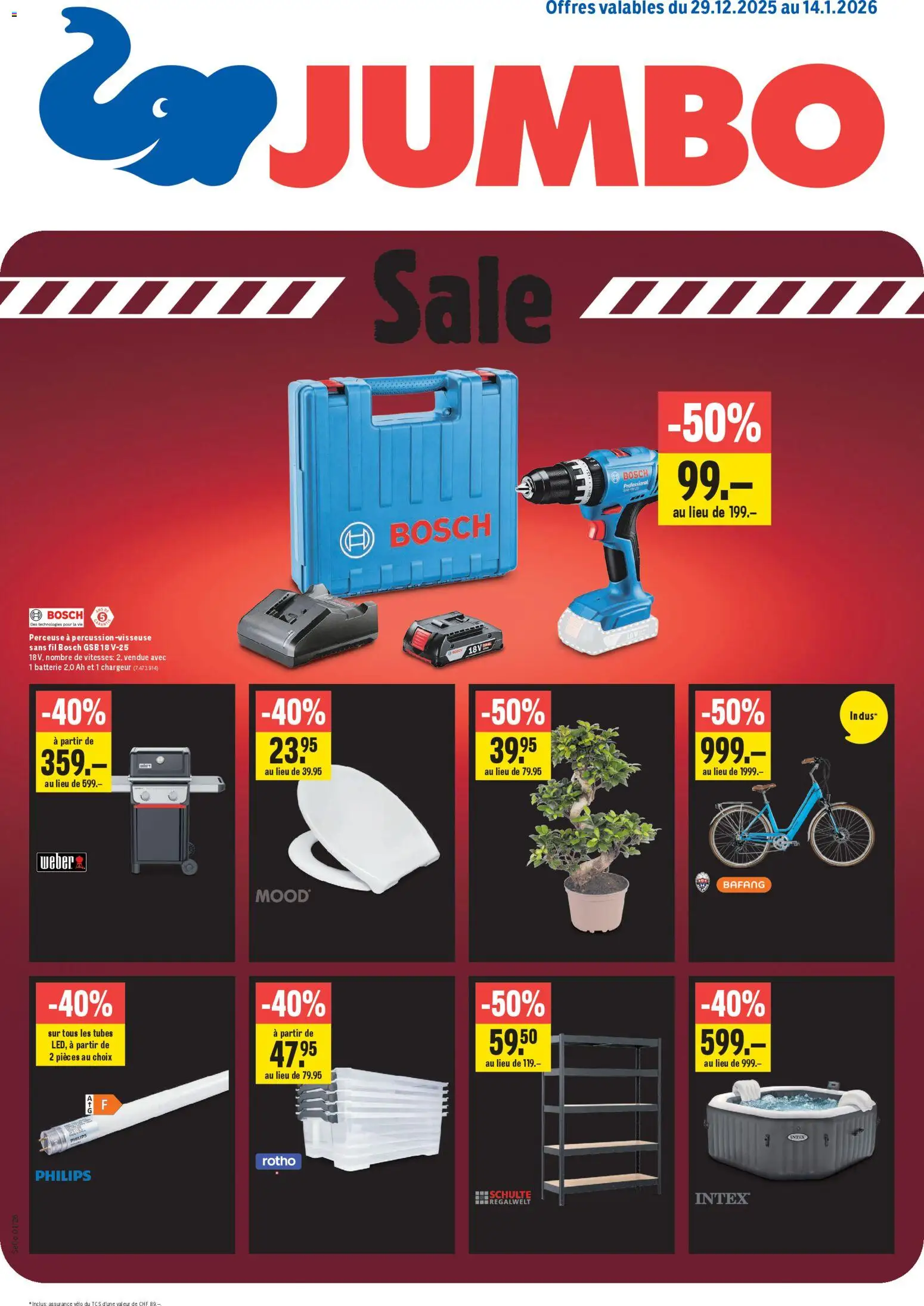 Vorschau des Merkblatts Aktionen FR vom Shop Jumbo gültig von 29.12.2025 bis 14.01.2026 - Bosch, Philips, Batterie