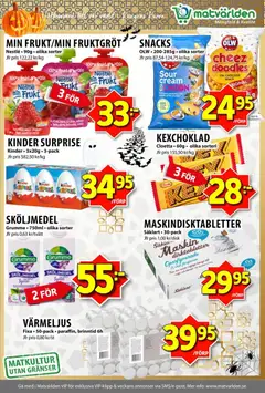 Förhandsgranska reklamblad Aktuella reklamblad Matvärlden från butik Matvärlden gäller från 03/11/2025 | Sida : 7