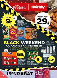 Eksempel på tilbudsavis Black Friday fra butik Super Brugsen gyldig fra 28/11/2025