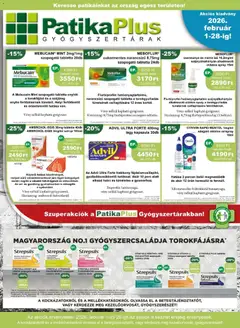 PatikaPlus - Akciós újság PatikaPlus megtekintése, amely érvényes 2026.01.01.-től