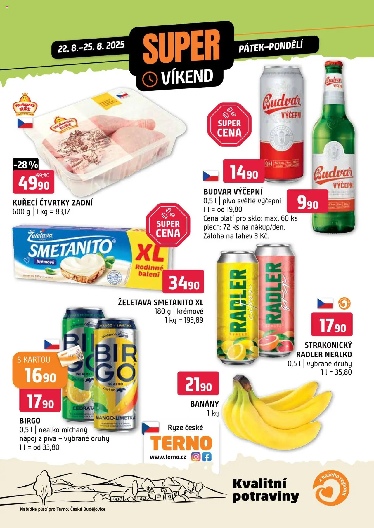  Terno Super víkend - České Budějovice (22.08.2025 - 25.08.2025)