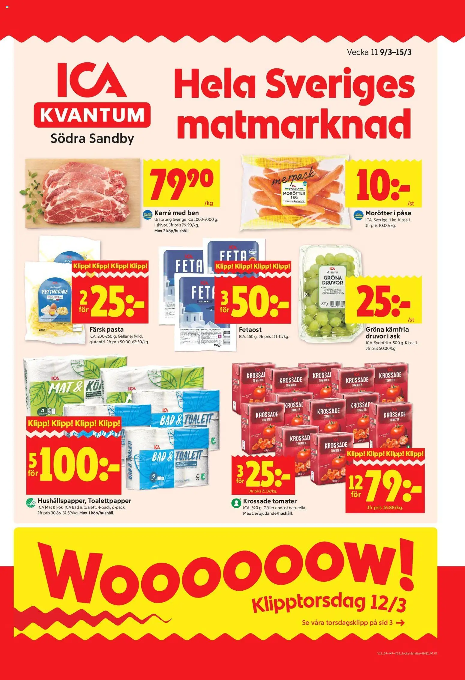 Förhandsgranska reklamblad Södra Sandby från butik ICA Kvantum gäller från 09/03/2026
