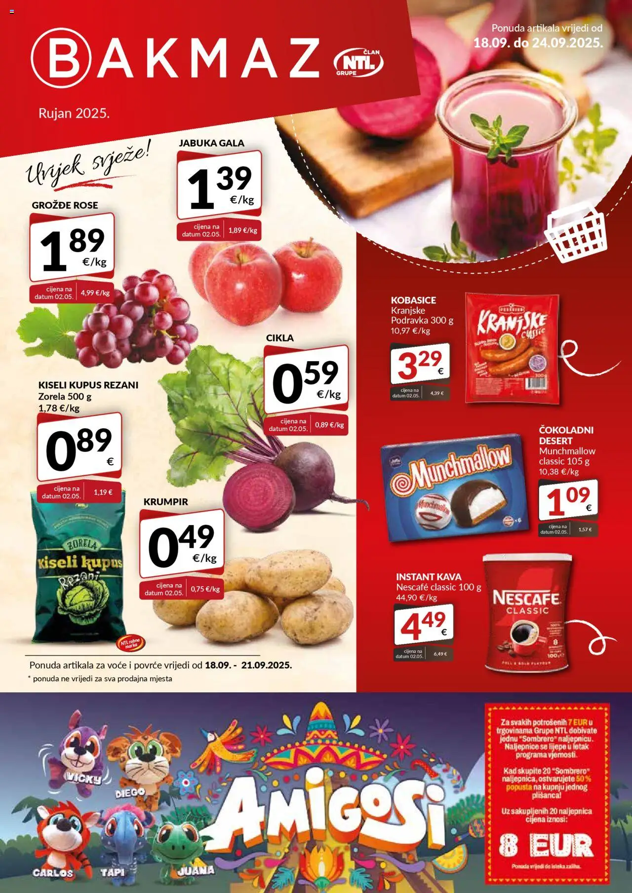 Bakmaz aktualni Katalog vrijedi od 18.09.2025 - tjedna akcija broj stranice 1