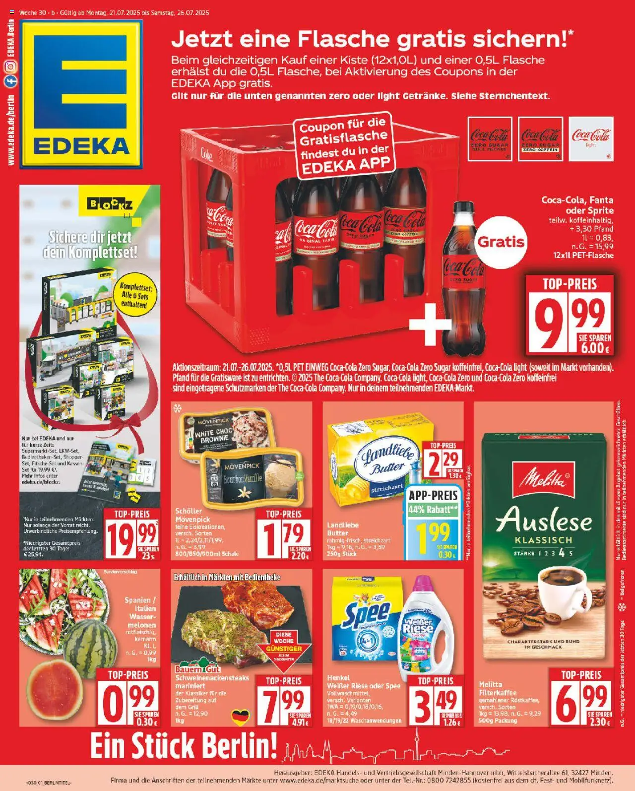 EDEKA Prospekt ab 21.07.2025 - Prospekt Online