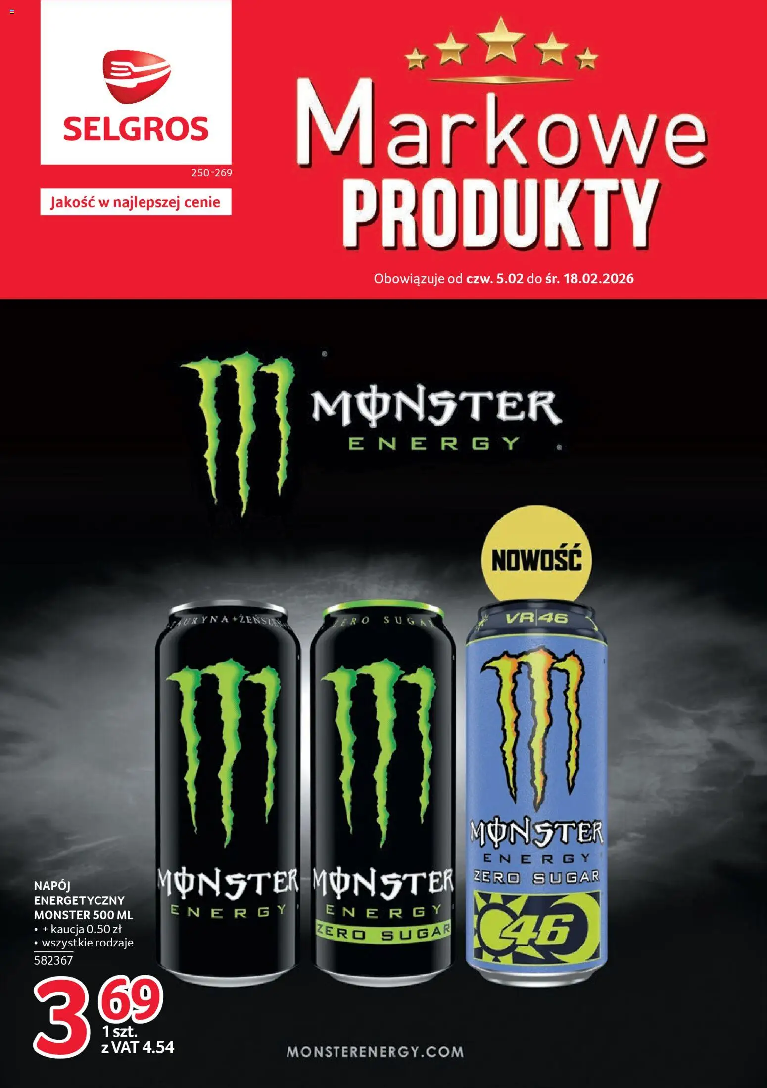 Pogląd gazetki "Markowe produkty" ze sklepu Selgros cash&carry ważnej od 05.02.2026