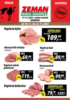 Náhled nabídky: Prodejny Zeman Leták - Dačice platný od 18.11.2025