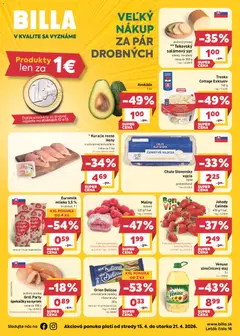 Náhľad Billa letáku platného od 15.04.2026