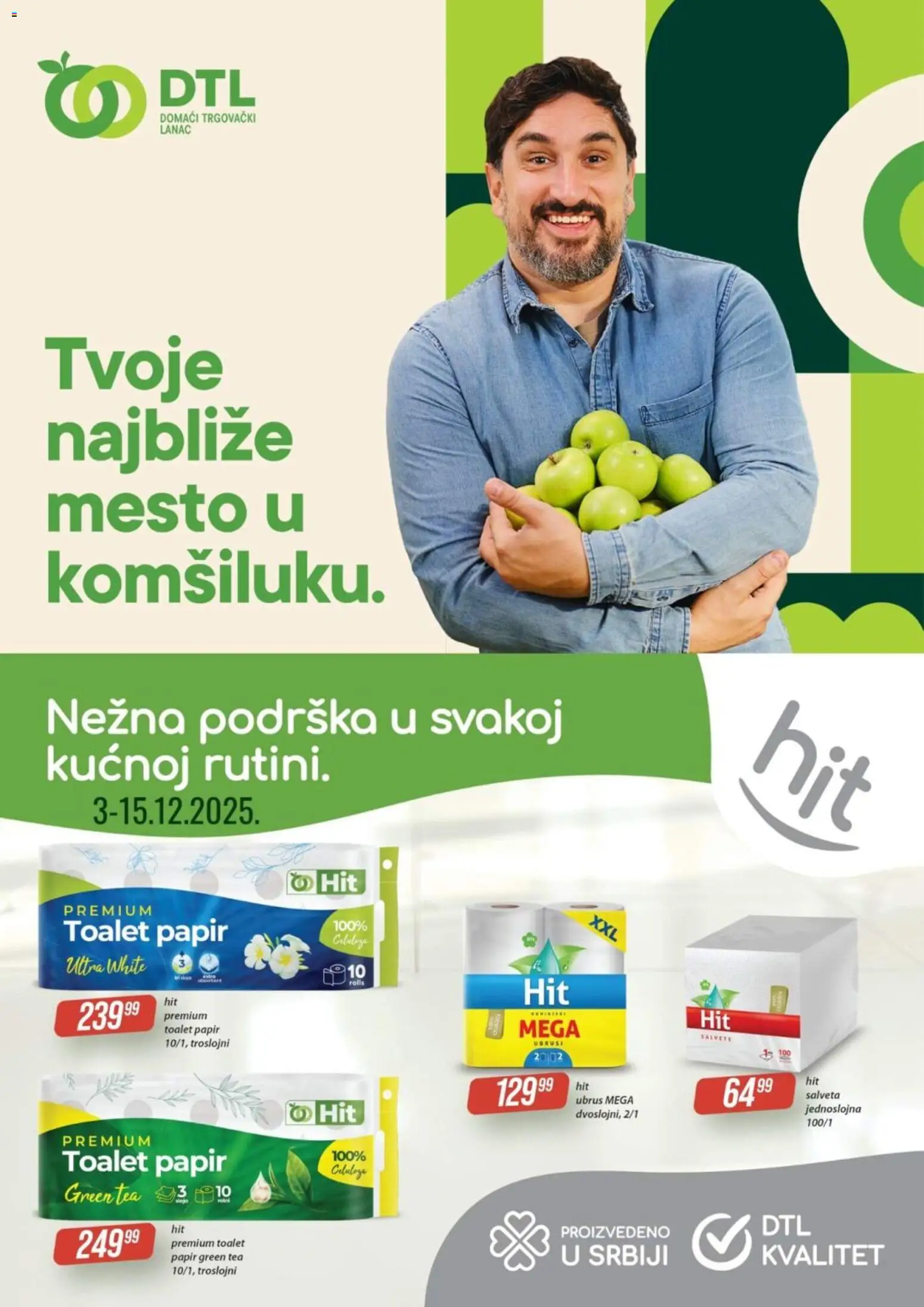 Pregled Tekijanka kataloga - važi od 03.12.2025 - Salvete, Toalet papir, Ubrus