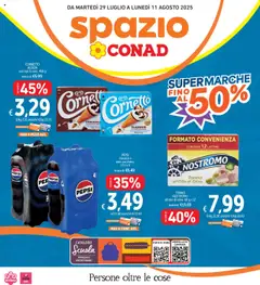 Anteprima dell'opuscolo Attuale volantino dal negozio Spazio Conad valido da 29/07/2025