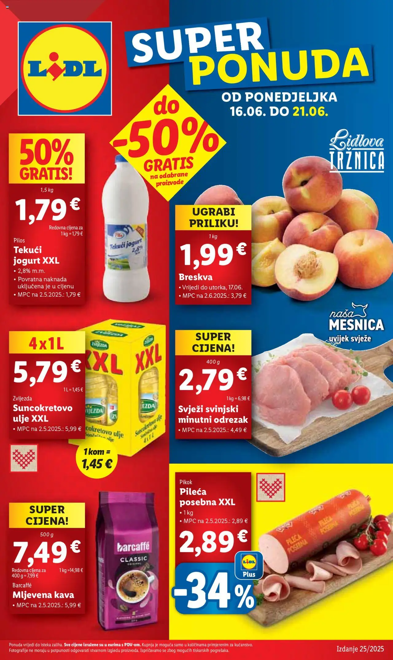 Lidl aktualni Katalog vrijedi od 16.06.2025 - tjedna akcija broj stranice 1