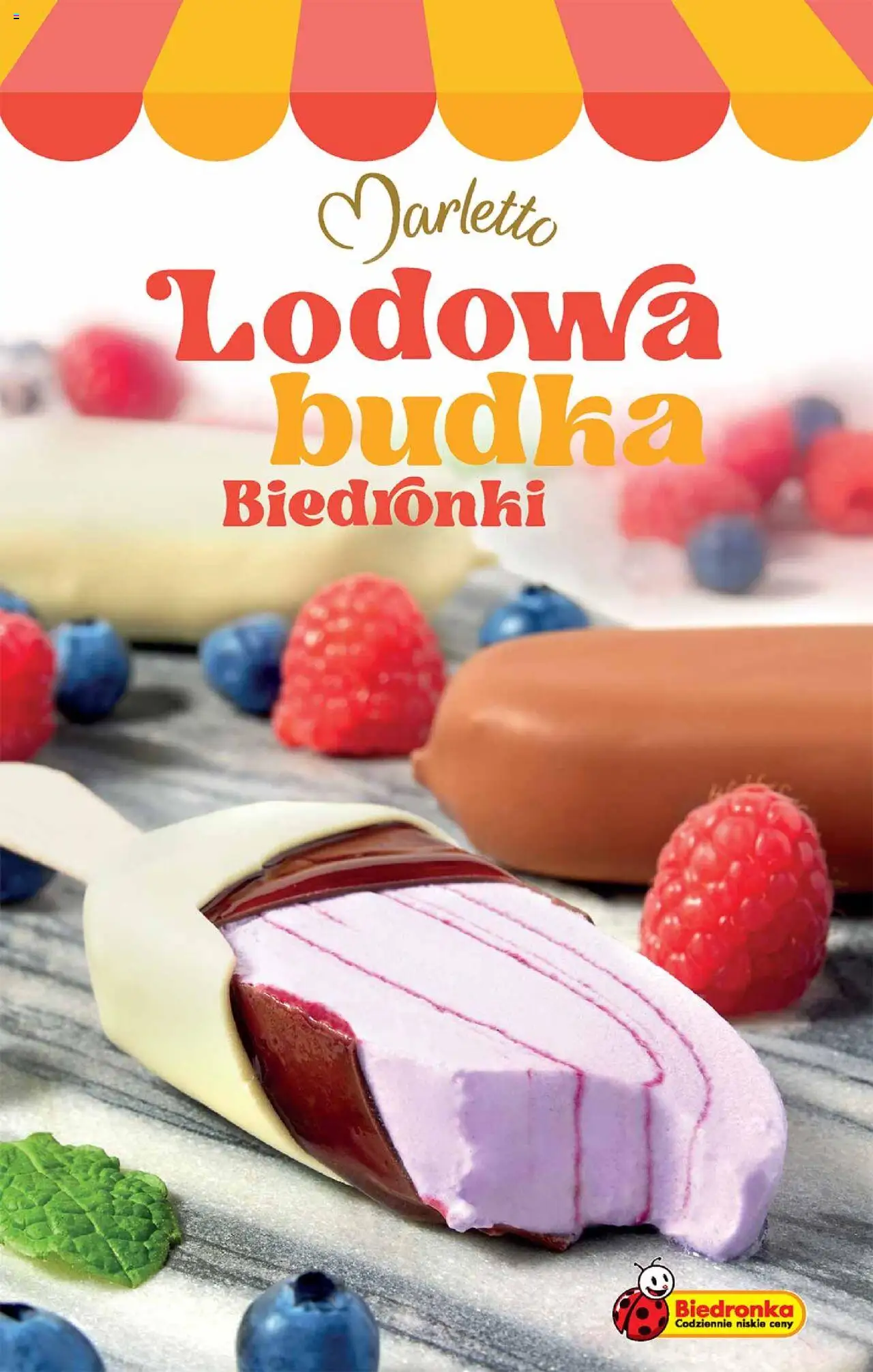 Biedronka gazetka promocyjna 14.06.2025 - "Marlettolodowa budka biedronki" - Numer strony 1