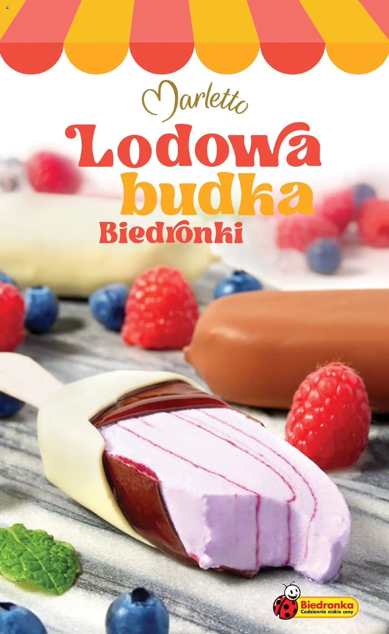 Biedronka gazetka promocyjna 14.06.2025 - "Marlettolodowa budka biedronki" - Numer strony 1