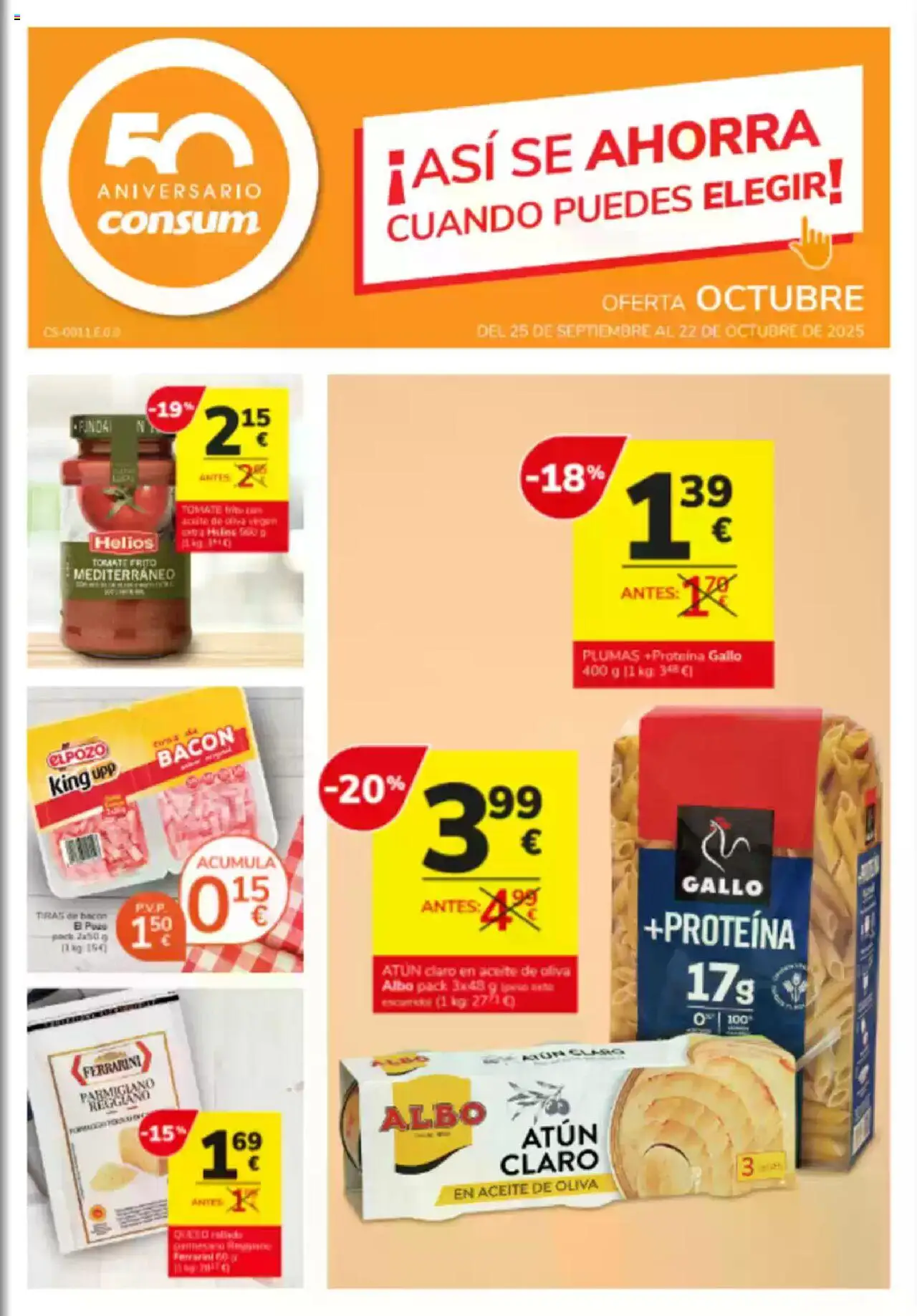 Consum Folleto > 25/09 - 22/10/2025 > Ofertas