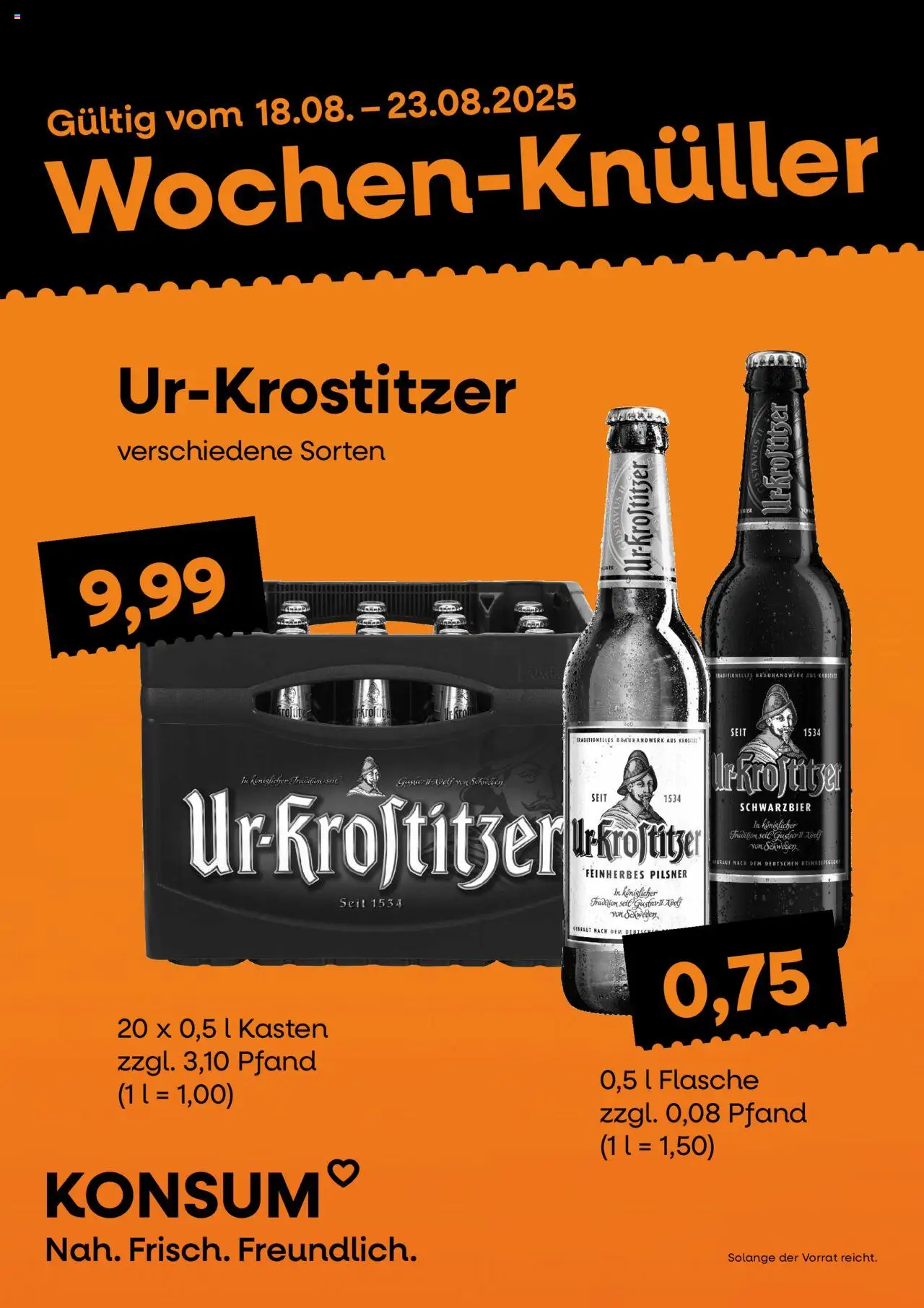 KONSUM Leipzig Prospekt (vom 18.08.2025 - 23.08.2025)