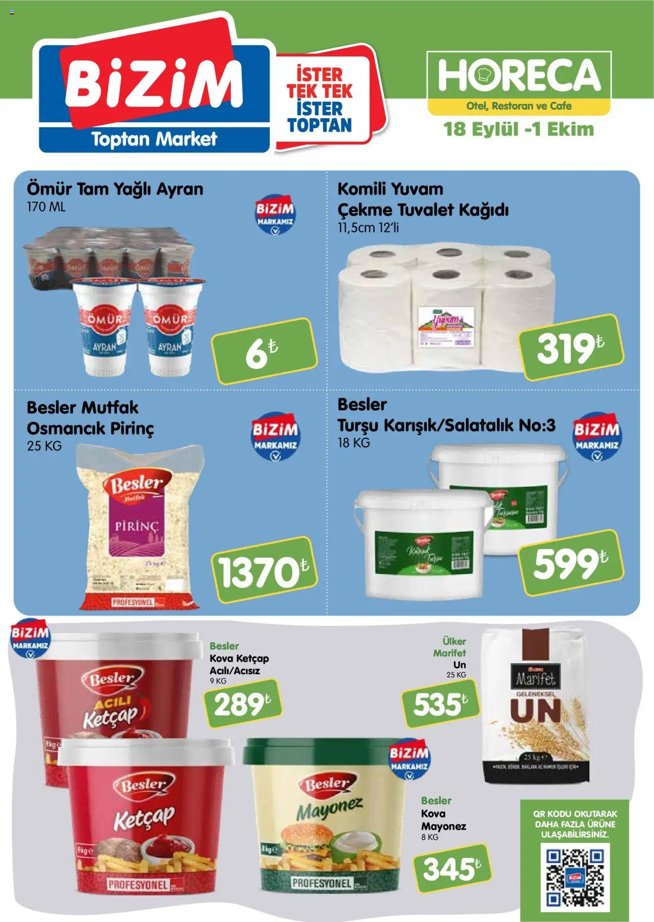 Bizim Toptan Horeca kataloğu (18 Eylül 2025 - 01 Ekim 2025) - Sayfa numarası 1