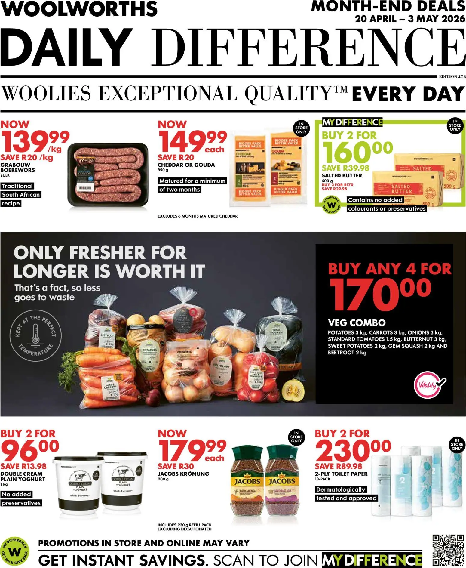 Preview of Woolworths flyer valid from 20/04/2026