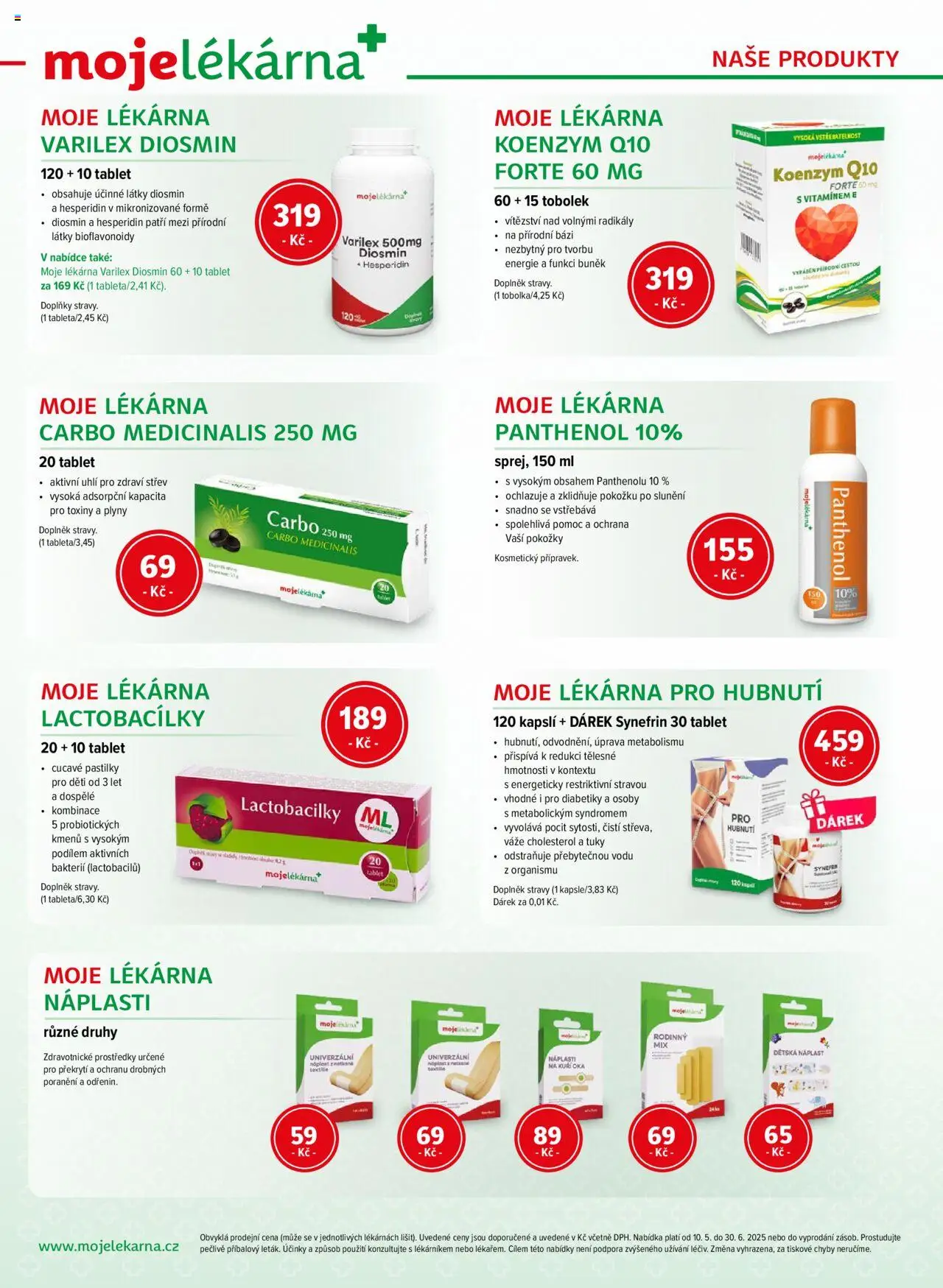  Moje lékárna Leták (10.05.2025 - 30.06.2025) - strana 12 - Tablet, Panthenol, Náplast