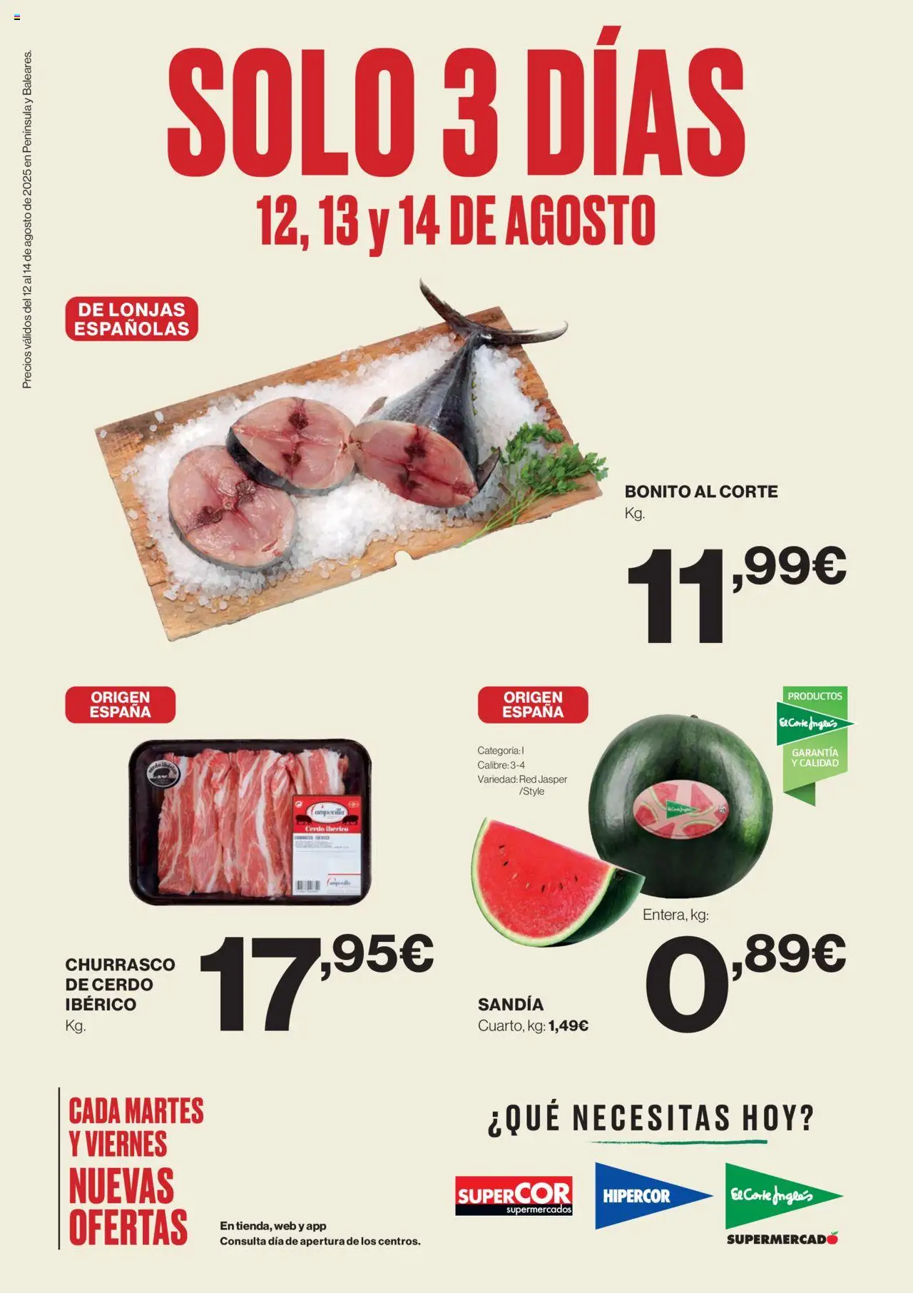 El Corte Inglés Ofertas 12/08 - 14/08/2025 (folleto)