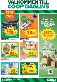 Förhandsgranska reklamblad Aktuella reklamblad Coop Daglivs från butik Coop Daglivs gäller från 23/02/2026