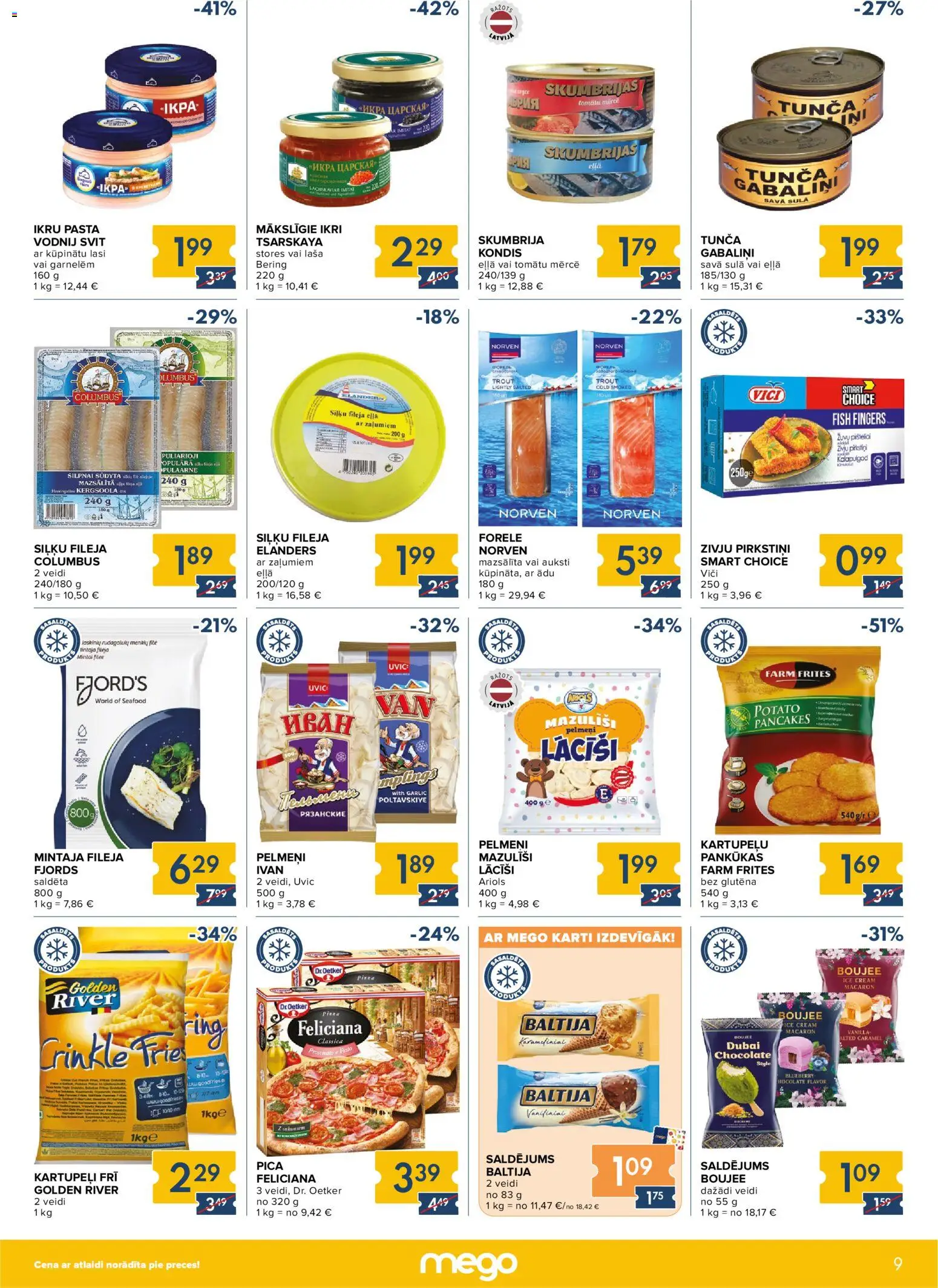 Skatīt Mego akciju bukletu, derīgs no 2026.01.05