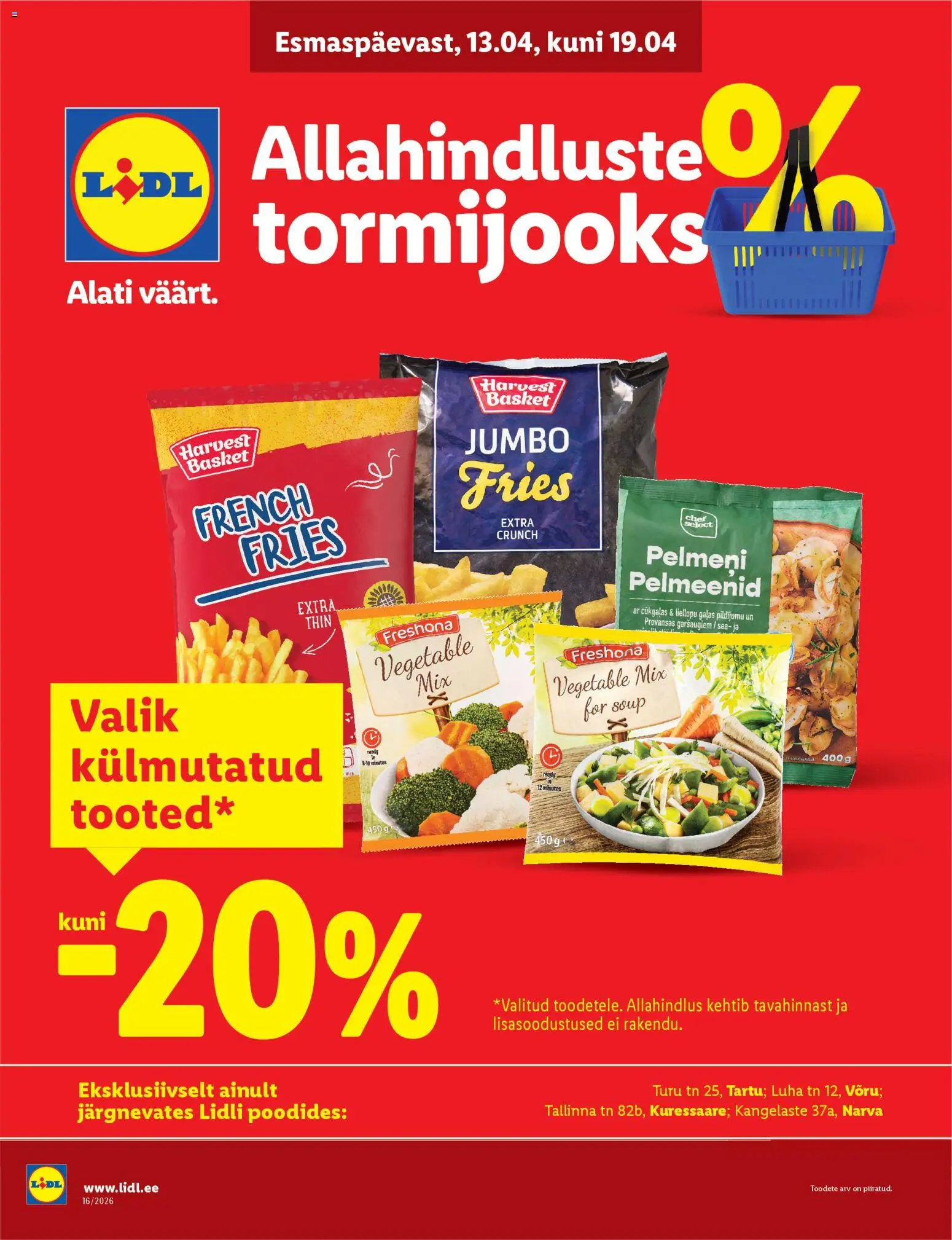 Lidl kliendilehe eelvaade alates 13.04.2026