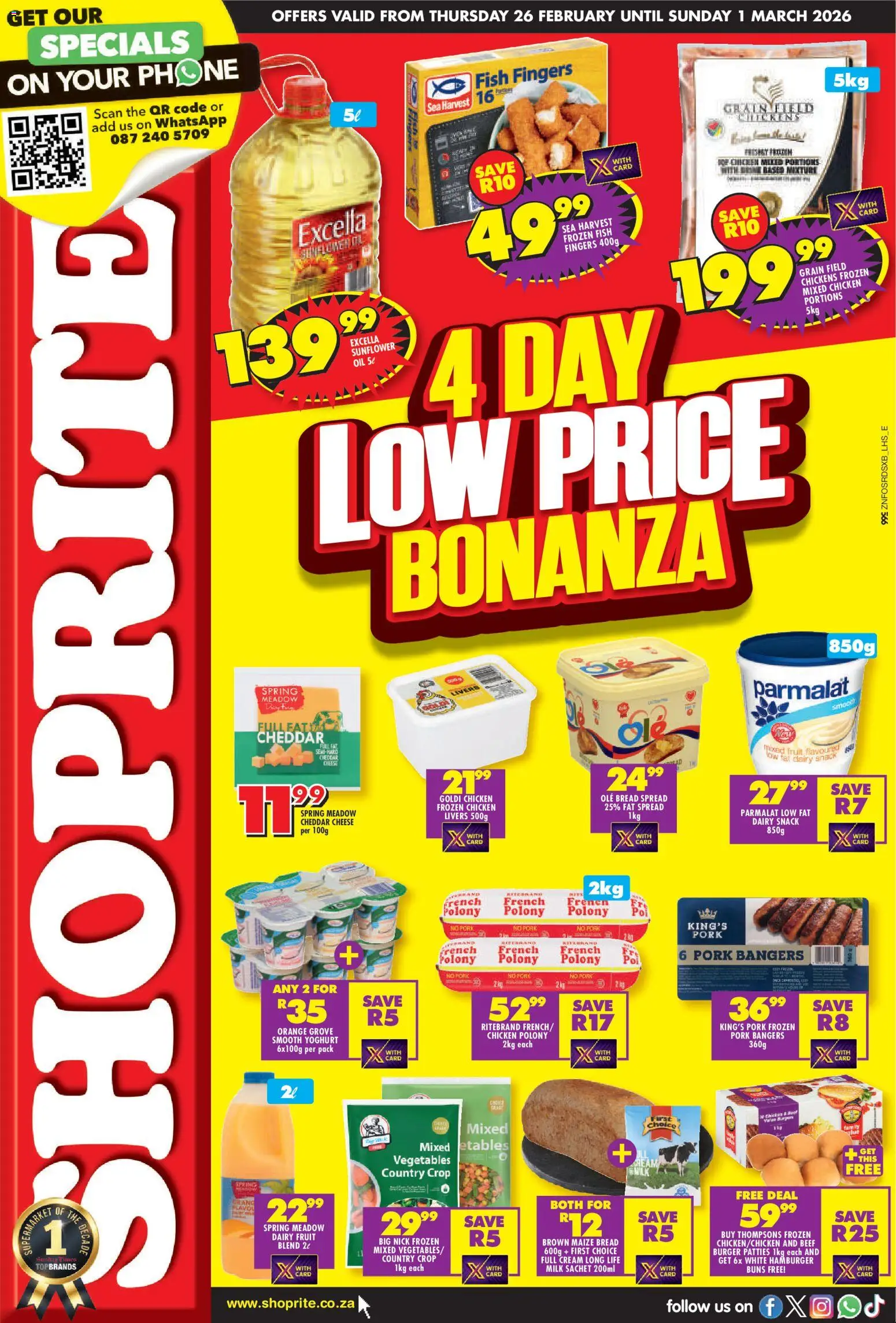 Preview of Shoprite flyer valid from 26/02/2026