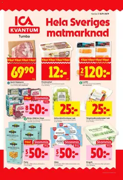 Förhandsgranska reklamblad Tumba från butik ICA Kvantum gäller från 08/09/2025