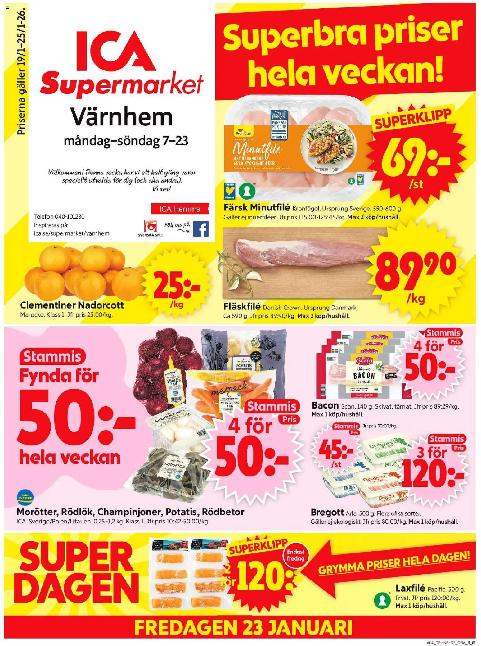 Förhandsgranska reklamblad Malmö från butik ICA Supermarket gäller från 19/01/2026