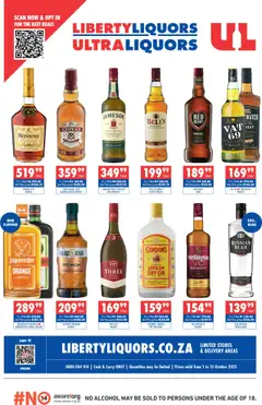 Preview of Ultra Liquors flyer valid from 01/10/2025