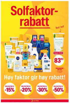 Forhåndsvis Coop Extra Solfaktor rabatt fra butikk Coop Extra gyldig fra 10/03/2026