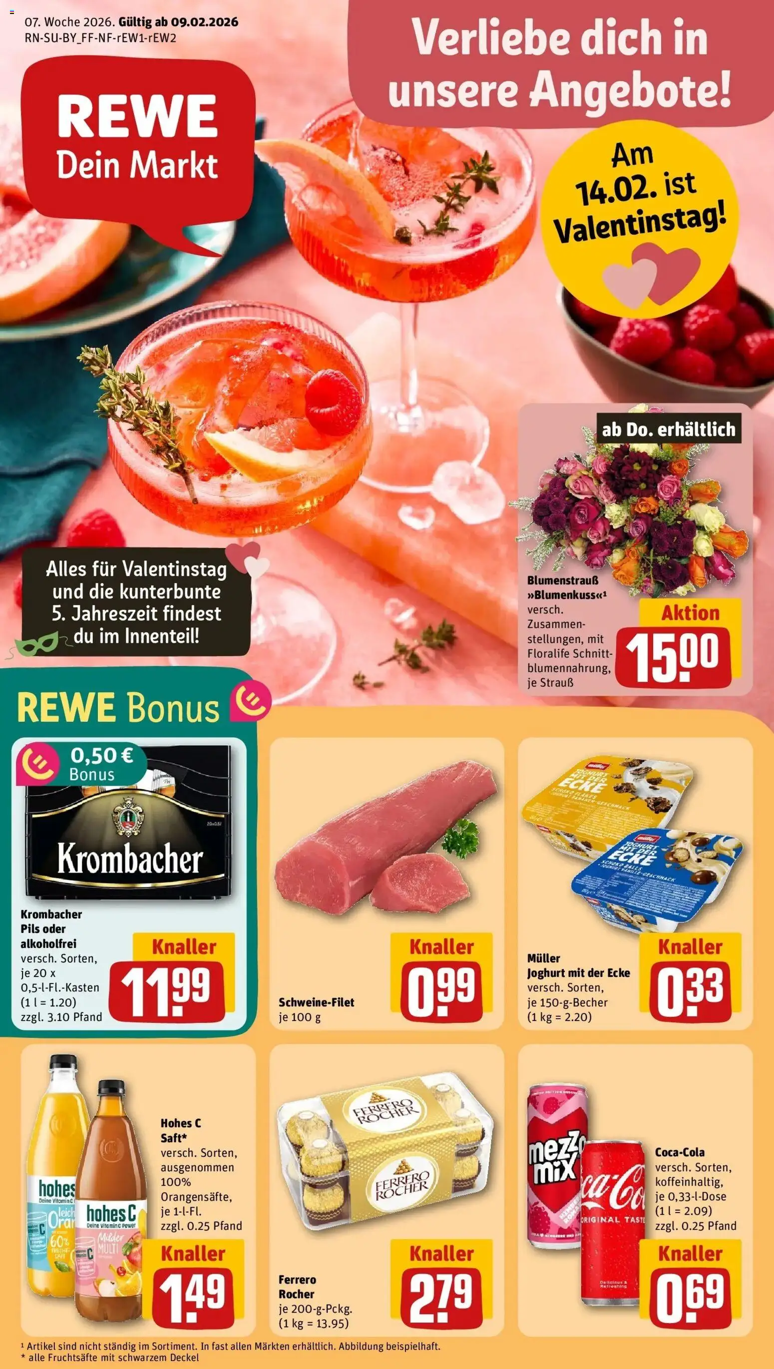 Vorschau von dem Prospekt des Geschäftes Rewe, gültig ab dem 08.02.2026