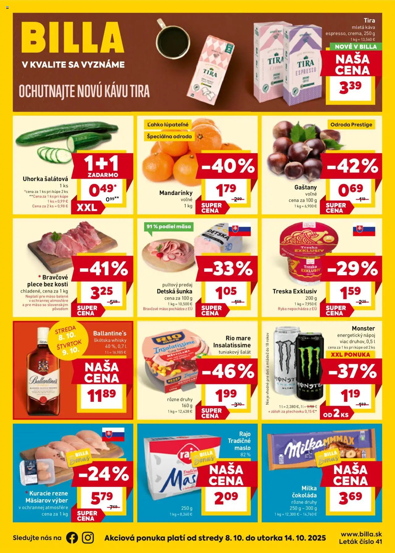 Billa leták od 08.10.2025 > Akčná ponuka online