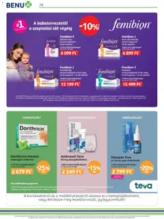 BENU Gyógyszertárak - Akciós újság BENU Gyógyszertárak megtekintése, amely érvényes 2025.11.01.-től | Oldal: 28