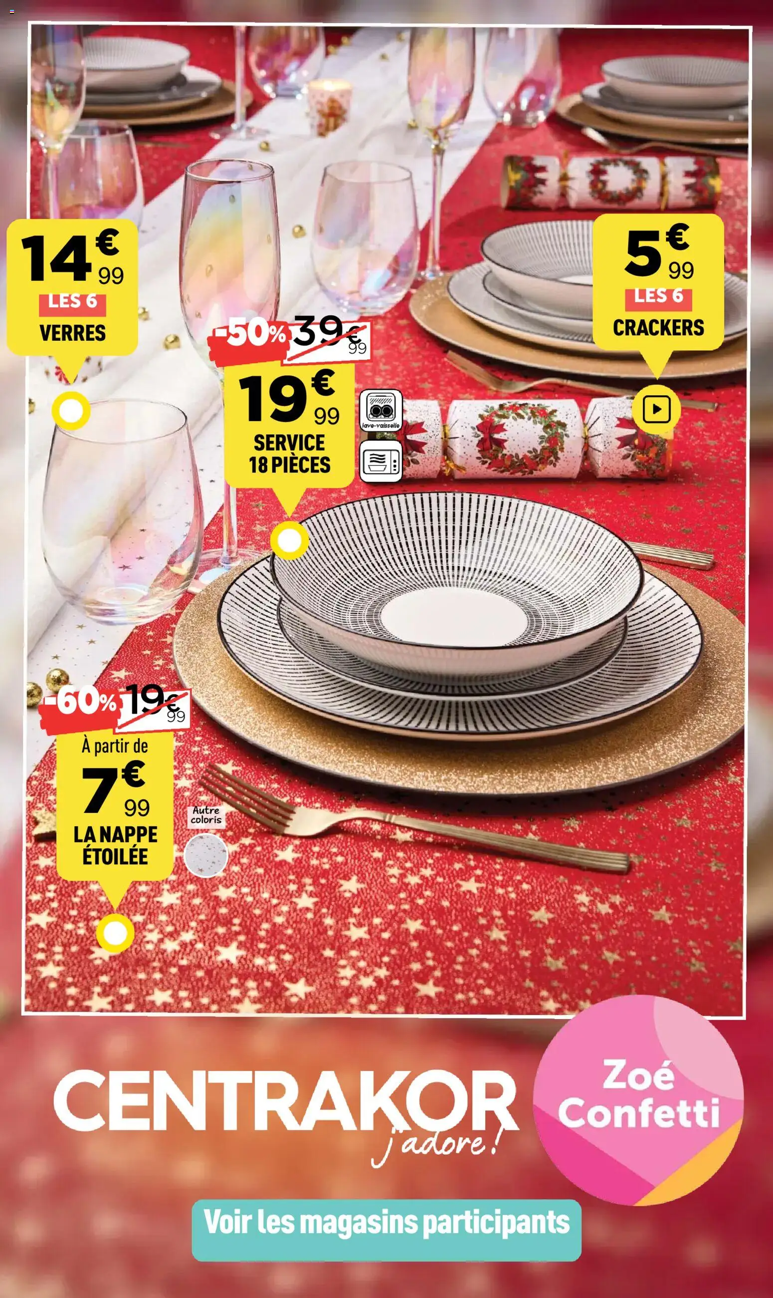 Prévisualisation de Fêtes réussies + tables de réveillons du magasin Centrakor formulaire valide 08/12/2025