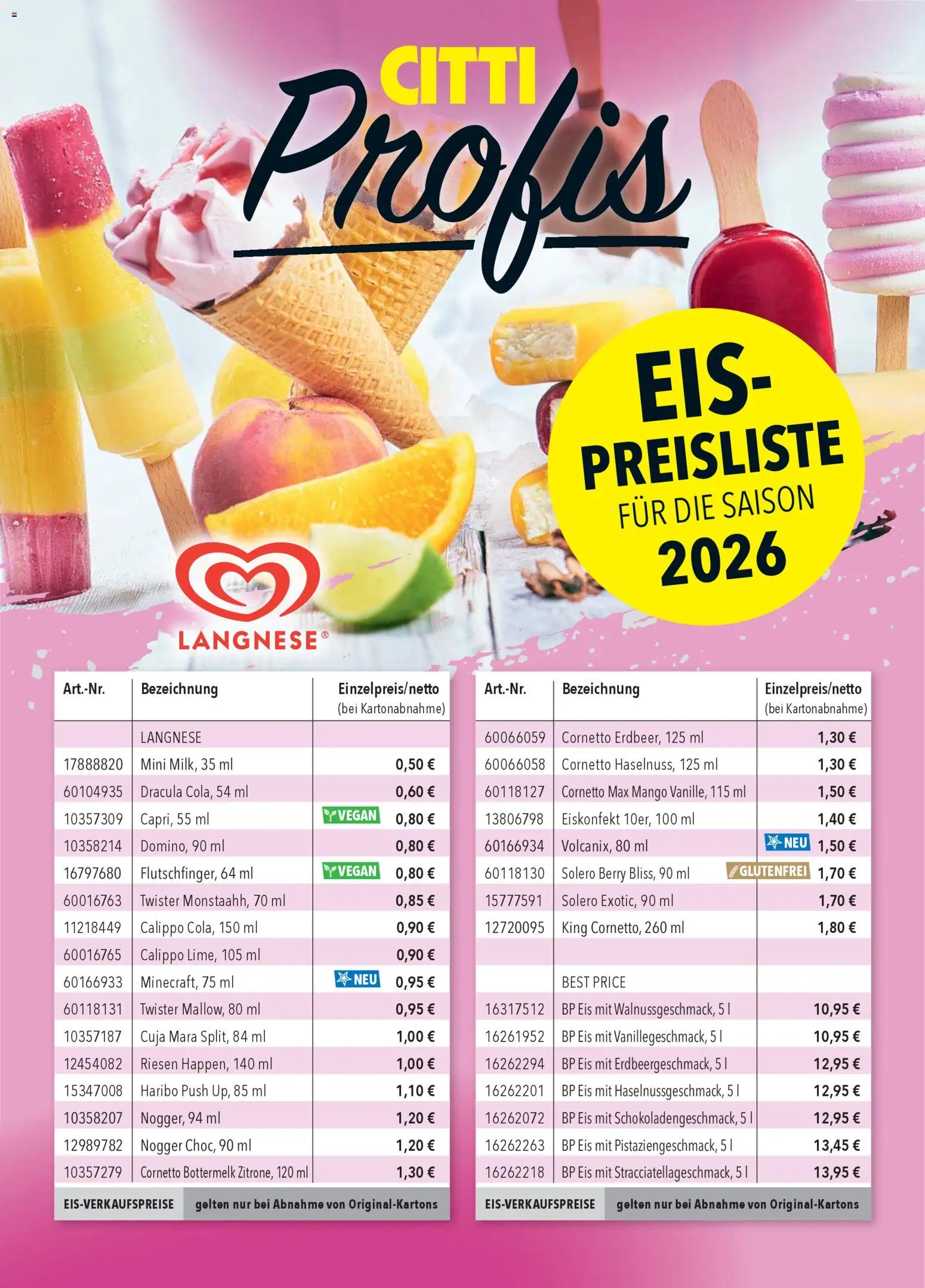 Vorschau von dem Prospekt des Geschäftes CITTI Markt, gültig ab dem 11.03.2026 - Mango, Eis, Haribo, Langnese